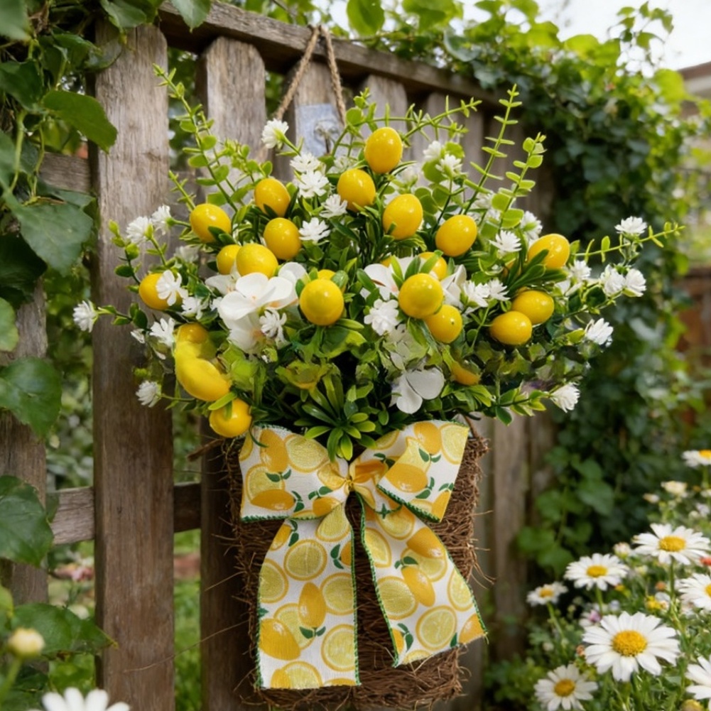 Bonsai Garden Wall - Cesto decorativo da appendere con limoni