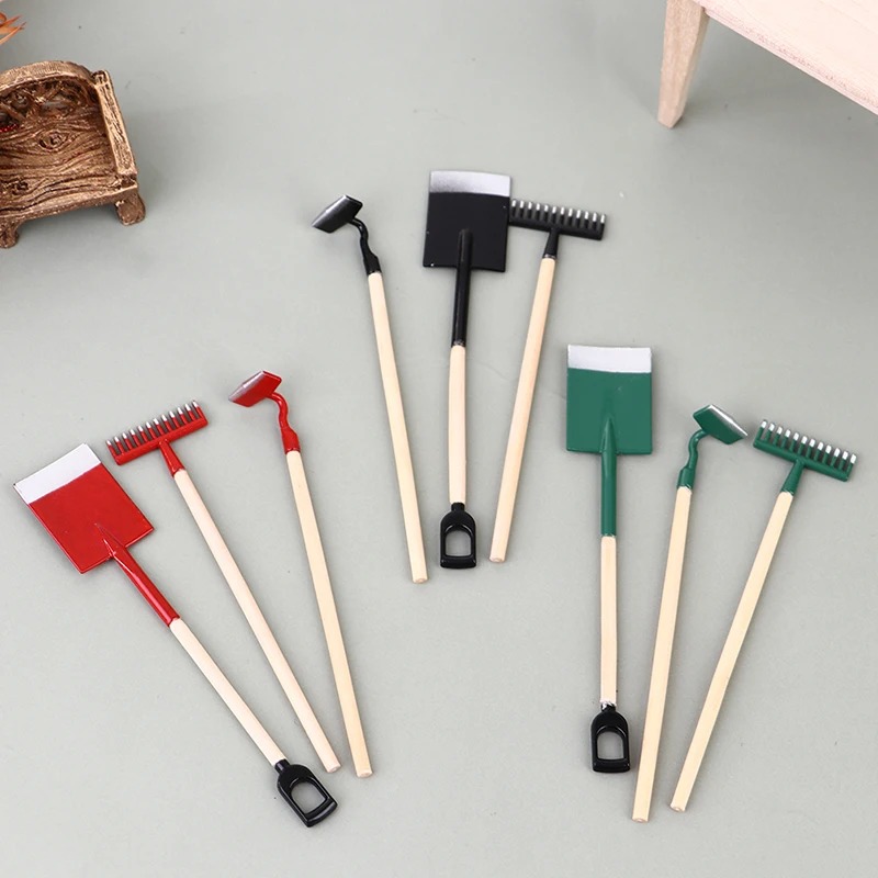 Soil Scoop Tool - 3 pezzi 1:12 miniature di case
